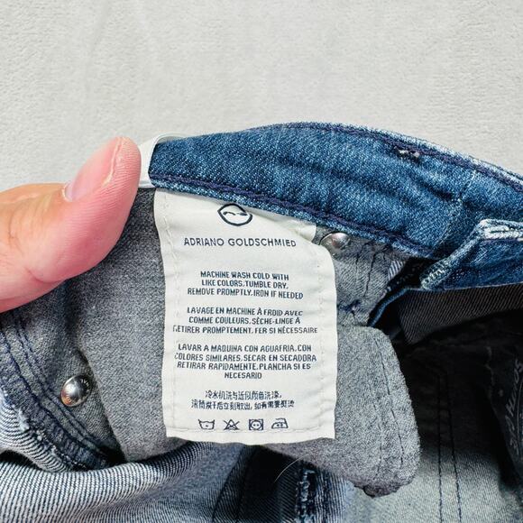 Adriano Goldschmied AG Jeans Womens 25 Medium Wash Blue‎ Denim The Stilt Roll Up - Picture 7 of 15